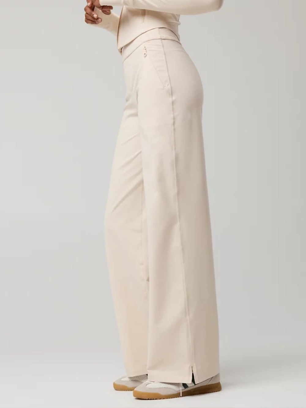 OFFLINE Aerie The Hugger Stretchy High Waist Wide Leg Trouser Size Medium NWOT - Picture 15 of 15